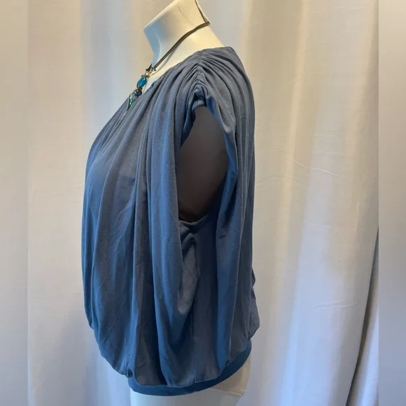 Banana Republic Women's Sky Slate Shirred Top - Picture 5 of 12